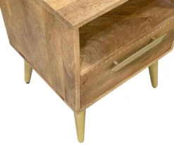 Mango Wood & Metal Bed Side Table 7 Mango Wood & Metal Bed Side Table -Furniture Series Sales 810606917 A0 3