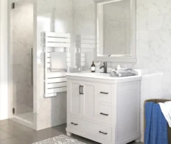 DHP Atwater Living Mills Gray Bathroom Vanity With White Sink -Furniture Series Sales 810610512 B0 3