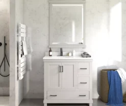 DHP Atwater Living Mills Gray Bathroom Vanity With White Sink -Furniture Series Sales 810610512 B0 5