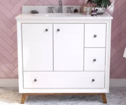 DHP Atwater Living Delias Bathroom Vanity With White Sink -Furniture Series Sales 810610514 B0 1
