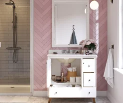 DHP Atwater Living Delias Bathroom Vanity With White Sink -Furniture Series Sales 810610514 B0 4