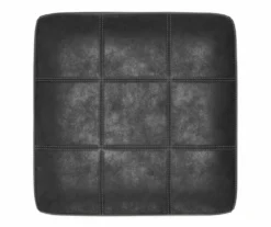 Bilgray Black Faux Leather Oversize Accent Ottoman 9 Bilgray Black Faux Leather Oversize Accent Ottoman -Furniture Series Sales 810612225 3