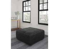 Bilgray Black Faux Leather Oversize Accent Ottoman 8 Bilgray Black Faux Leather Oversize Accent Ottoman -Furniture Series Sales 810612225 5