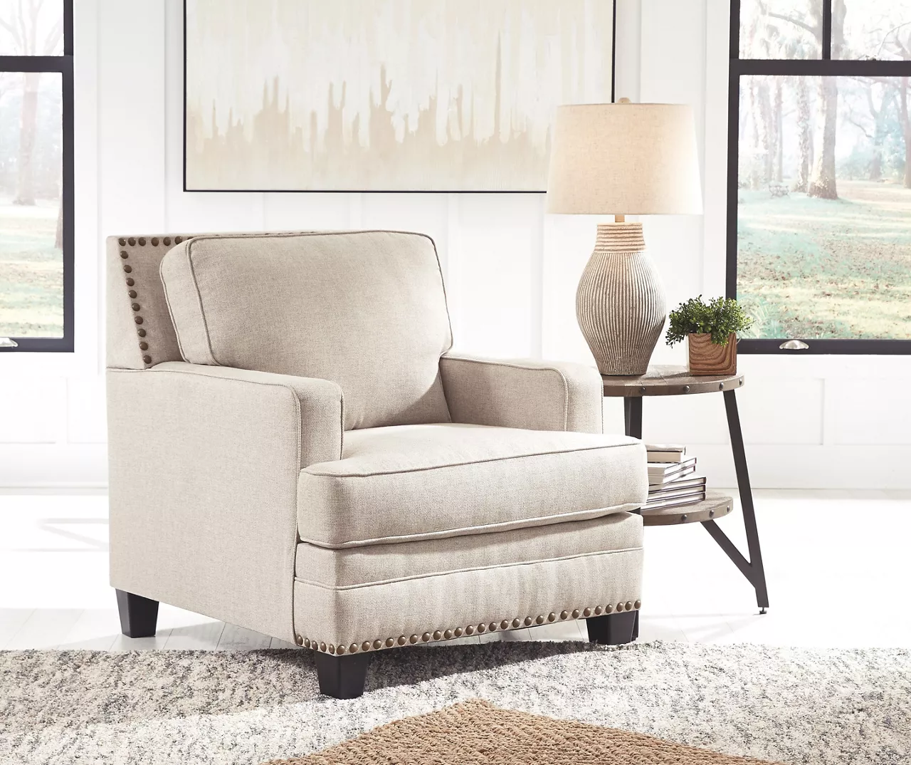 Claredon Beige Armchair 7 Claredon Beige Armchair - Image 5