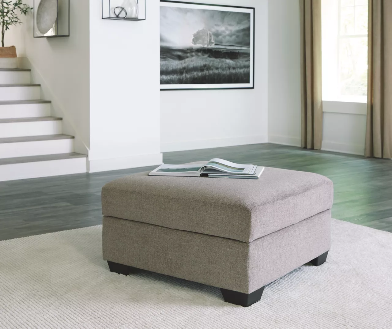 Creswell Gray Storage Ottoman 5 Creswell Gray Storage Ottoman - Image 3