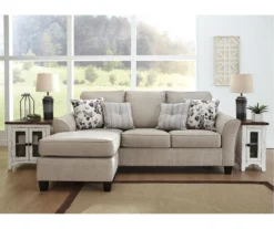 Abney Gray Sofa Chaise -Furniture Series Sales 810612344 2