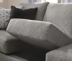 Alexandria Gray Chenille Sofa -Furniture Series Sales 810616679 810616680 B0 2