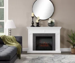 48" Faux Herringbone Mantel Electric Fireplace 10 48" Faux Herringbone Mantel Electric Fireplace -Furniture Series Sales 810617761 B0 1