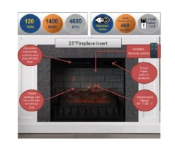 48" Faux Herringbone Mantel Electric Fireplace 14 48" Faux Herringbone Mantel Electric Fireplace -Furniture Series Sales 810617761 M7