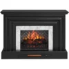 53.5" Black Petite Grand Electric Fireplace Console