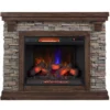 50" Madison Pine & Faux Stone Electric Fireplace -Furniture Series Sales 810620258 A0 1