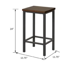 Walnut 3-Piece Pub Dining Set -Furniture Series Sales 810641657 A6 2