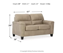 Tishen Pebble Sand Faux Leather Loveseat 15 Tishen Pebble Sand Faux Leather Loveseat -Furniture Series Sales 810669862 A0 3