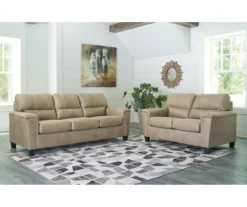 Tishen Pebble Sand Faux Leather Loveseat 11 Tishen Pebble Sand Faux Leather Loveseat -Furniture Series Sales 810669862 A1 3
