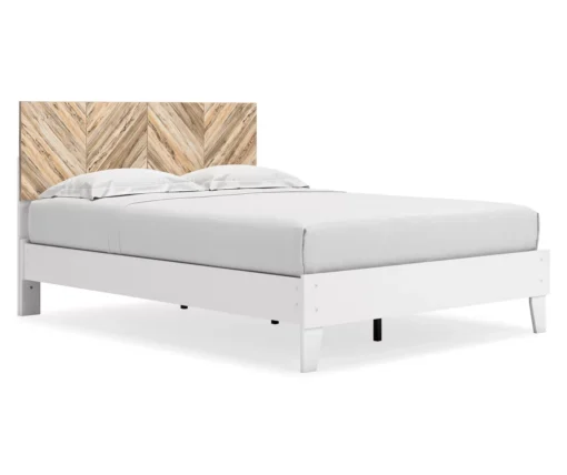 Signature Design By Ashley Piperton White Queen Panel Platform Bed -Furniture Series Sales combo790020