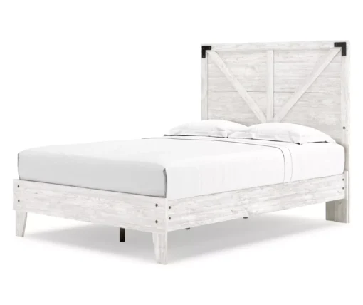 Signature Design By Ashley Shawburn Full Crossbuck Panel Platform Bed -Furniture Series Sales combo790034